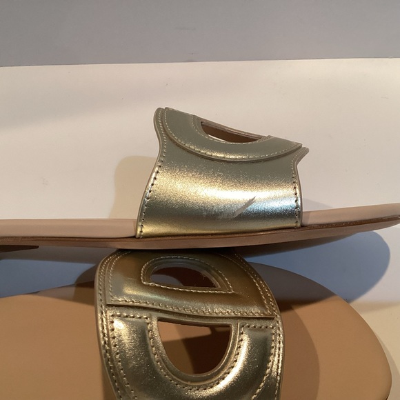 CHRISTIAN DIOR SANDAL -D- CLUB LIGHT GOLD SANDAL - Picture 12 of 12